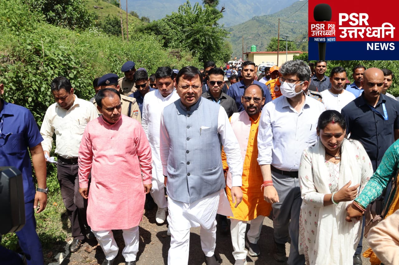 मुख्यमंत्री ने किया चमोली जिले के आपदा प्रभावित क्षेत्रों का निरीक्षण